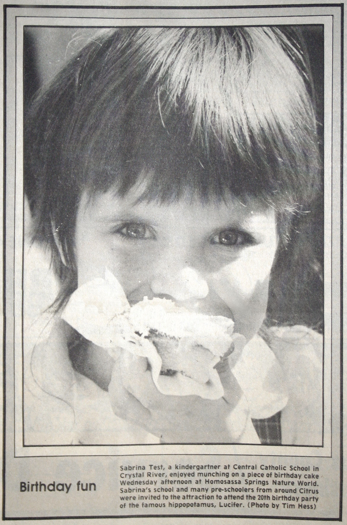 Girls eating birthday cake